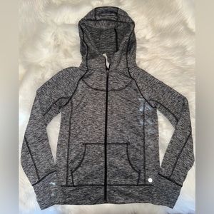 90 Degrees by Reflex Fleece Hoodie M 10 Girls Gray.